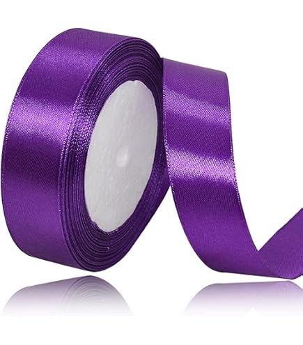 Amazon | AHOMAME 25mm オパープル リボン ラッピング 23M サテン